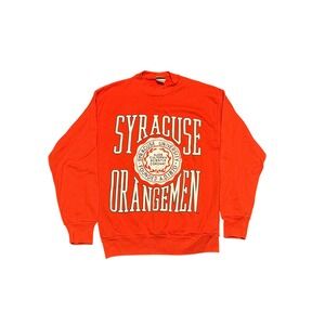 Vintage Signal Sport Syracuse Orangemen Sweatshirt Mens Large Orange Crewneck